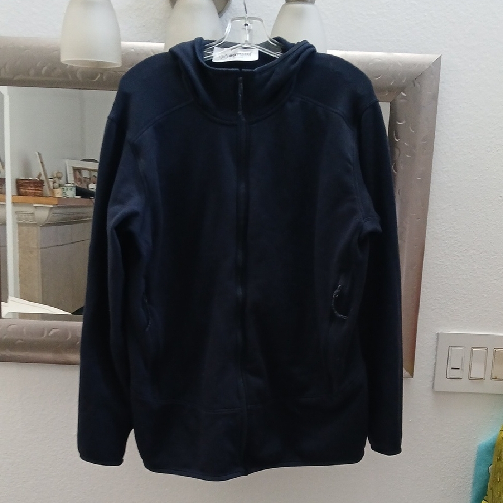 90 Degree By Reflex Dark Blue Full Zip Hoodie